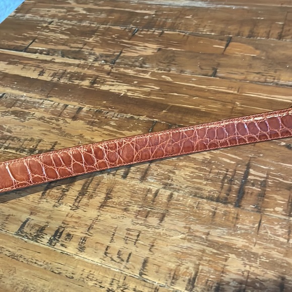 Curious George Vintage Sterling Silver and Alligator Belt Size 40. - Picture 4 of 6